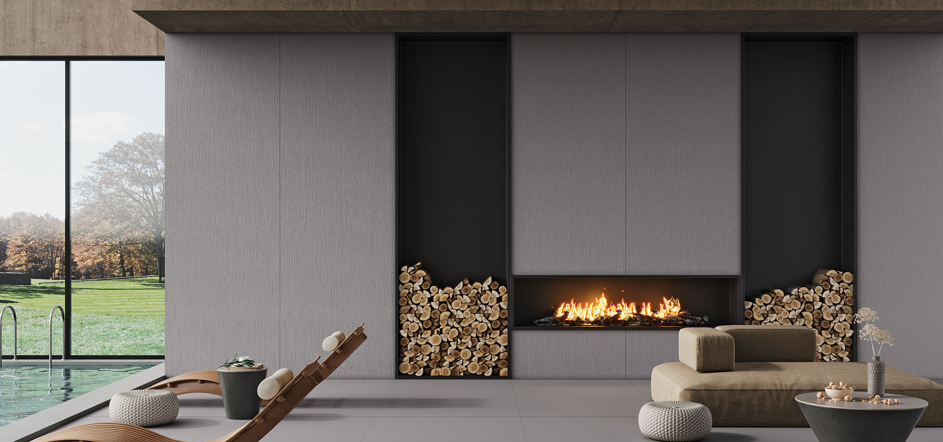 MONOTONE DARK GREY GARDENIA